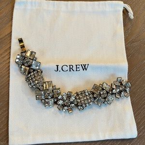J.CREW BRACELET OLD GOLD & CRYSTAL